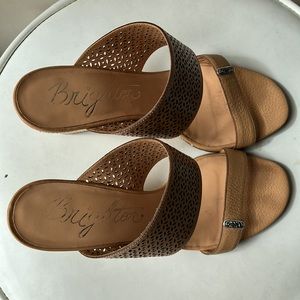 Brighton Leather Wedge Heels Size 9.5